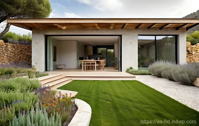 친환경 주택의 설계 과정 - **Prompt 1: Serene Eco-Home Exterior with Integrated Nature and Bioclimatic Design**
    "A stunning...